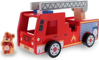 Produktbild von TREFL Holzspielzeug Feuerwehrauto Bobs und Mi 61700