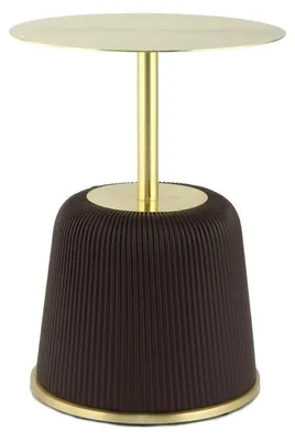 Imagen del producto de Mesa de centro de salón Jokai 300 marrón con base tapizada