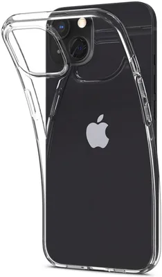 Produktbild von Mobigear Basics, durchsichtige iPhone 13 Hülle, flexibles TPU-Rückseitenetui – transparent
