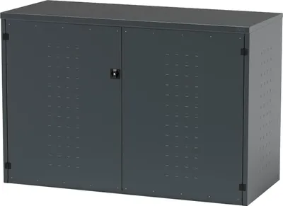 Produktbild von reinkeDESIGN | Fahrradgarage / E-Bike Box für 3 Fahrräder | pflegeleicht & stabil, UV-beständig | Stahl verzinkt Anthrazit |  Germany