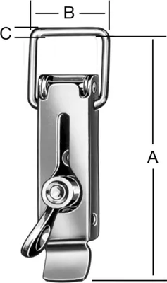 Immagine prodotto di VORMANN Serratura a trazione H.110 mm L.37 mm STA con opzione di tenuta - 001206105Z