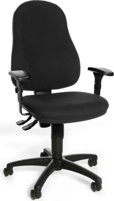 Produktbild von Topstar Home Office Bürostuhl CALIFORNIA 60 Schreibtischstuhl mit Armlehnen (höhenverstellbar) Stoff Drehstuhl
