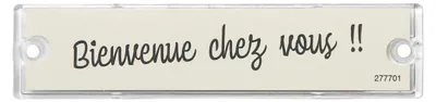 Image de Porte-nom - H.2.5 x l.10.7 x P.0.5 cm - transparent