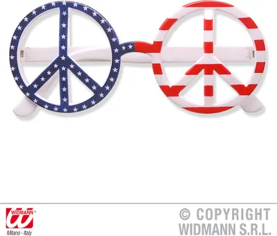 Produktbild von "LOVE & PEACE BRILLE" USA-Flagge