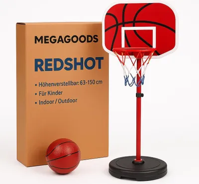 Produktbild von Basketballkorb höhenverstellbar 63–150cm für Kinder Indoor Outdoor DE.