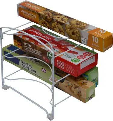 Produktbild von Küchenschrank Organizer für Frischhaltefolie - Halter in Weiß