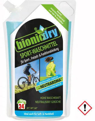 Obrázek produktu pro Bionicdry Sport prací prostředek dlouhotrvající svěžest v sáčku 960ml