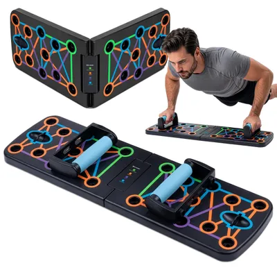 Zdjęcie produktu dla Deska Składana Do Pompek Wielofunkcyjna Platforma Uchwyty Push Up Board
