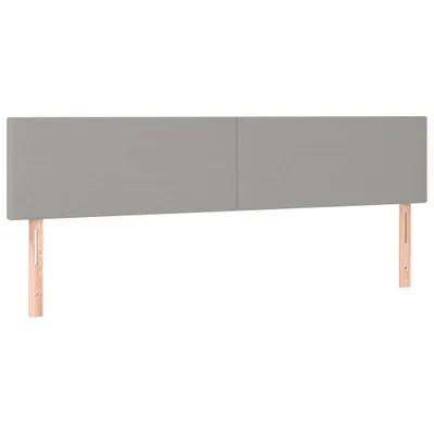 Produktbild von vidaXL Kopfteile Hellgrau 200x5x78/88 cm Stoff