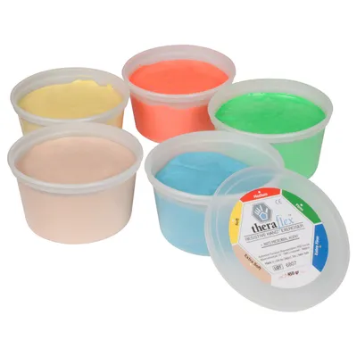 Produktbild von Theraflex Therapie-Knetmasse soft, 450 g, gelb