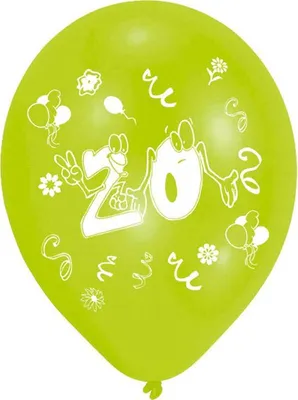 Produktbild von Amscan Luftballon - 20 Jahre 8 Stück