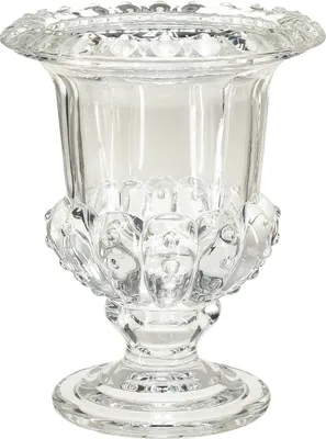 Produktbild von Elegante Tischdekoration Pokal Glasvase Vintage - Klar, 16x20 cm, Stilvolles Zentrumstück