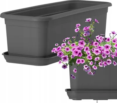 Zdjęcie produktu dla KADAX Skrzynka Balkonowa Doniczka 40cm + Podstawka