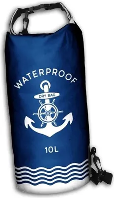 Image de Robin Ruth sac à dos imperméable sac sec bleu blanc ancre 10 litres D2ORG6000B