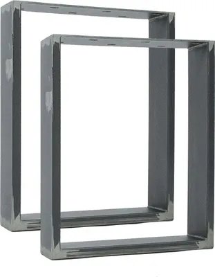 Immagine prodotto di Natural Goods Berlin Mobili RECHTECK, guide per tavolo, gambe per tavolo, struttura per tavolo, tavolo da pranzo, panca, tavolino, industriale, L30xH43 cm, 2 pezzi