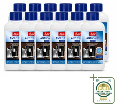 Produktbild von 12 x Melitta Flüssig-Entkalker für Kaffeevollautomaten - 250 ml - Vorratspackung - 12 Stücke