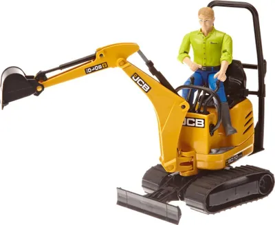 Produktbild von Bruder JCB Mikrobagger 8010 CTS und Bauarbeiter
