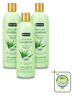 Immagine prodotto di 3 flaconi di balsamo Sence all'Aloe Vera - Idratante - 400 ml - Confezione grande - 3 pezzi
