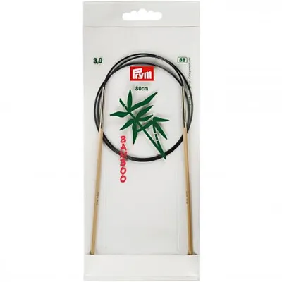 Produktbild von Rundstricknadel Bambus 80 cm / 3,00 mm