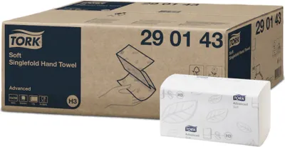 Produktbild von TORK Papierhandtücher 290143 H3 Advanced Zick-Zack-Falzung 2-lagig 3.750 Tücher