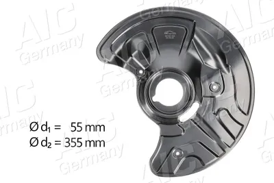 Produktbild von AIC Spritzblech Bremsscheibe passend für MERCEDES-BENZ E-Klasse Limousine (W211) Vorne Rechts 55195 Ankerblech