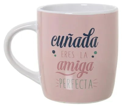 Frühstückstasse 385 ml, 8,5 x 10 cm, Keramik, weiß, Spruch