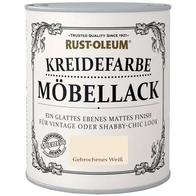 Produktbild von Rust-Oleum Kreidefarbe Möbellack 750 ml gebrochenes weiß
