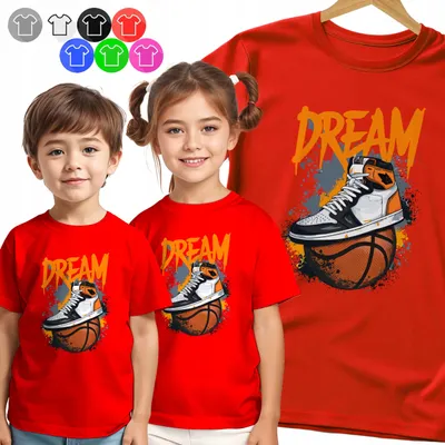 Zdjęcie produktu dla Koszulka Dziecięca T-Shirt - Koszykówka - But I Piłka Dla Chłopca - L