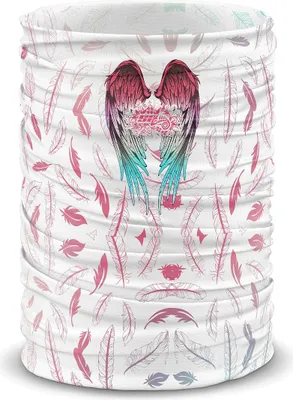 Obrázek produktu pro Multifunkční šátek ANGEL bílá - Růžová / ONE SIZE