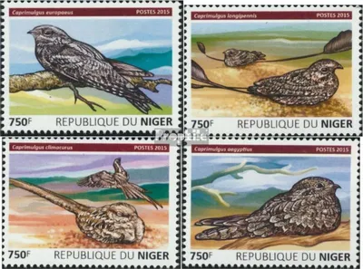 Produktbild von Briefmarken Niger 2015 Mi 3783-3786 (kompl. Ausg.) postfrisch Vögel