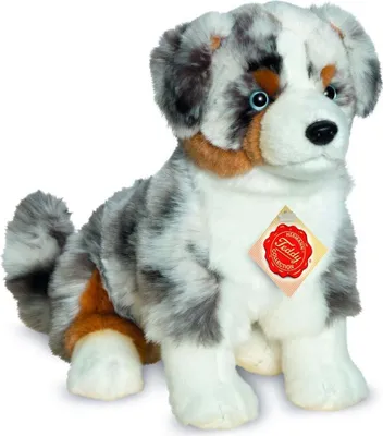 Image de Teddy Hermann Berger australien, Doudou, peluche, chien, assis, peluche, 30 cm, Multicolore, 91933