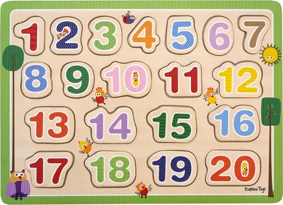 Produktbild von Barbo klassisches Holzpuzzle 1-2-3