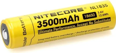 Produktbild von Nitecore NL1835 18650 Li-Ion Akku 3,6V 3500mAh (+)