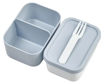 Zdjęcie produktu dla Wkład do pudełka na lunch Mepal Take a Break Midi | Kolor Nordic blue | Praktyczny wkład z przegrodami do oddzielnego przechowywania | Nie zawiera BPA | Można myć w zmywarce | Idealny do przekąsek i przygotowywania posiłków
