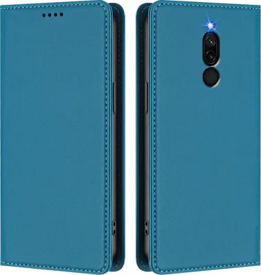 Image de Etui en cuir pour Xiaomi Redmi 8/Redmi 8A, étui magnétique en cuirPolyuréthaneavec support Lake blue