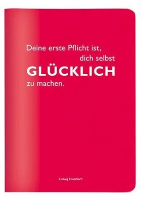 Obrázek produktu pro Heft A6 kariert „Deine erste Pflicht“ Ludwig Feuerbach