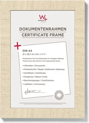 Produktbild von Walther Home DIN A4      21x29,7 Holz cremeweiß            HO130W