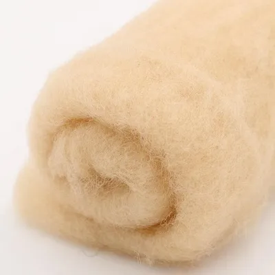 Produktbild von Filzwolle im Vlies - Alpenwolle - 20g - hellbeige