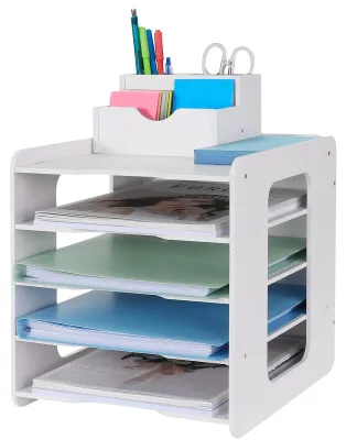 Immagine prodotto di Organizzatore da scrivania in cartone con 5 scomparti
