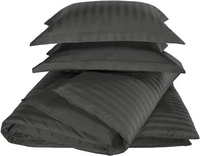 Obrázek produktu pro Povlečení s geometrickým vzorem – doplněk do ložnice – 140 x 220 cm – šedý odstín