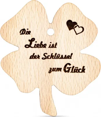 Produktbild von Anhänger Kleeblatt Die Liebe