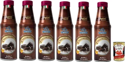 Produktbild von Fabbri Topping sauce Cioccolato, Schokolade für Eis, Desserts und Kaffee 6x 950g Gluten-frei gebrauchsfertige Sauce + Italian Gourmet polpa 400g