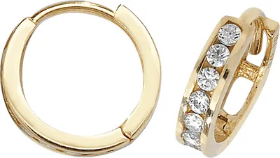 Produktbild von 9 Karat (375) Gold Damen - Ohrklemme mit Zirkonia - 8mm*3mm; TRS1814