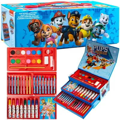 Produktbild von PAW PATROL Malkoffer, Malset für Kinder (Mehrfarbig)
