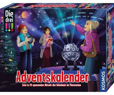 Produktbild von Kosmos Die drei !!! Adventskalender 2025, Experimentierkasten
