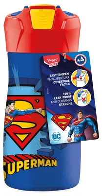 Image de Maped 871233 Maped PICNIK Trinkflasche SUPERMAN, 0,43 l, blau/rot