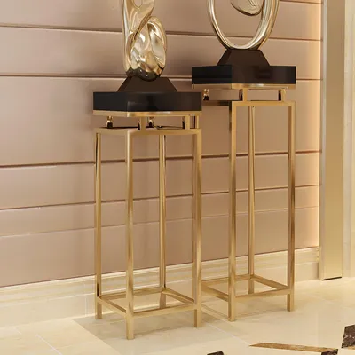 Image de Supports Supports pour fleurs Supports pour pots de fleurs en acier inoxydable Acier inoxydable