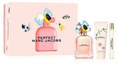 Productafbeelding van Marc Jacobs Perfect cadeauverpakking: Eau de Parfum spray (100 ml), bodylotion (75 ml), Eau de Toilette spray (10 ml)