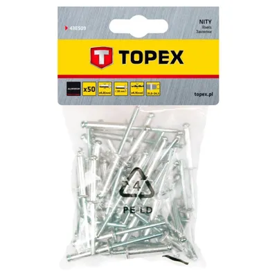 Immagine prodotto di Rivetti TOPEX 4,8x28mm 50 pezzi confezione, alluminio