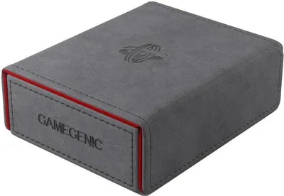 Produktbild von Gamegenic Tokenbox Grau/Rot - Aufbewahrungsbox für Karten und Würfel